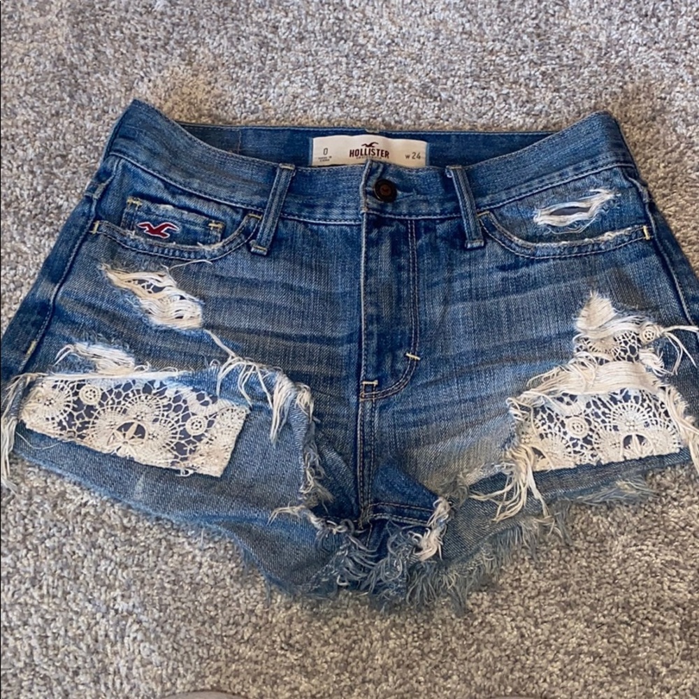 Hollister jean shorts